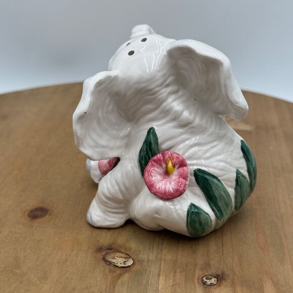 Scarce Fitz and Floyd White Elephant salt shaker from the Rainforest Collection - Picture 4 of 8